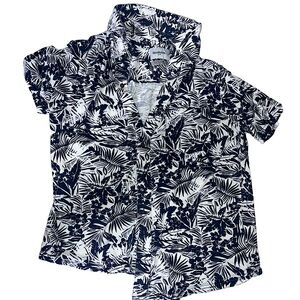 Goodfellow&Co Men’s Navy blue Hawian Button Up; Sized Medium